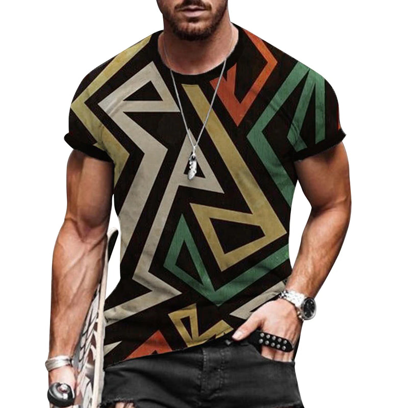 Camiseta masculina verão estampadas oversize muscular